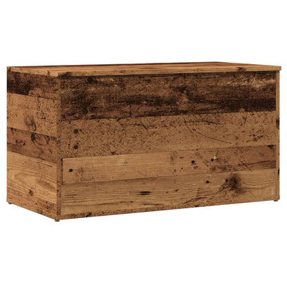 Förvaringskista Åldrat Trä 84x42x46 cm