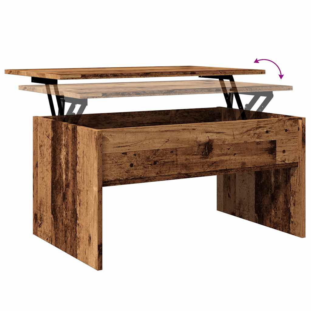 Soffbord åldrat trä 80x50,5x41,5 cm konstruerat trä