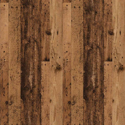 Sängbord 2 st åldrat trä 40x36x65 cm konstruerat trä