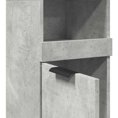 Badrumsunderskåp Betonggrå 32x34x188,5 cm