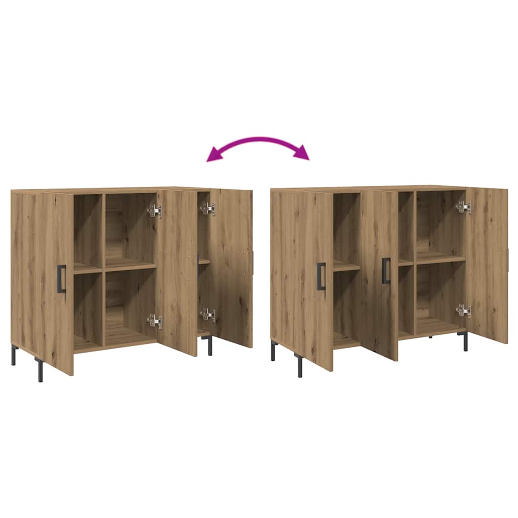 Skänk Brun Ek 90x34x80 cm