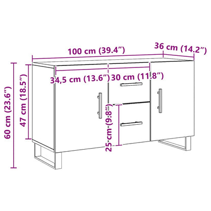 Skänk Artisan Ek 100x36x60 cm