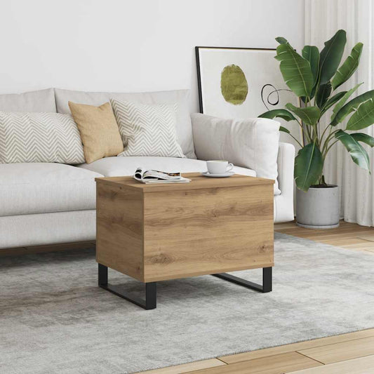 Soffbord artisan ek 60x44,5x45 cm konstruerat trä