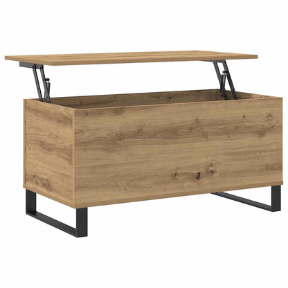 Soffbord artisan ek 90x44,5x45 cm konstruerat trä