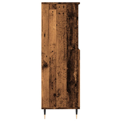 Skåp Åldrat Trä 60x36x110 cm