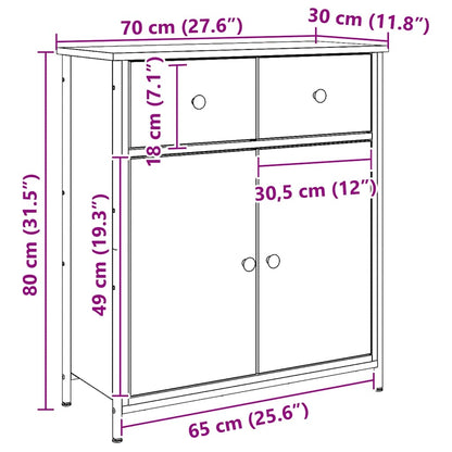 Skänk Artisan Ek 70x30x80 cm