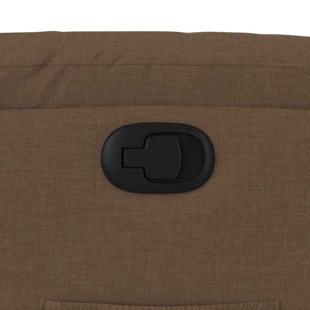 Fåtölj Brun Reclinerfåtölj tyg