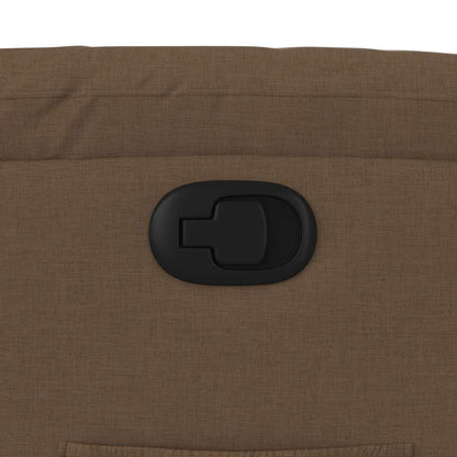 Fåtölj Brun Reclinerfåtölj tyg