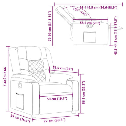 Fåtölj Grön Mörkgrön Reclinerfåtölj tyg