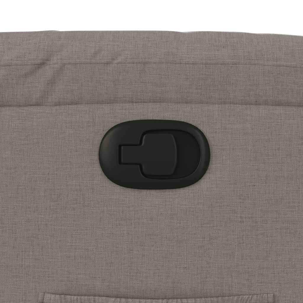 Fåtölj Taupe Reclinerfåtölj tyg