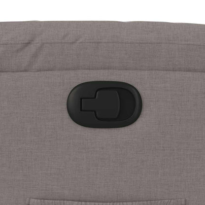 Fåtölj Taupe Reclinerfåtölj tyg