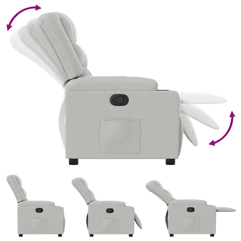 Fåtölj Grå molngrå tyg