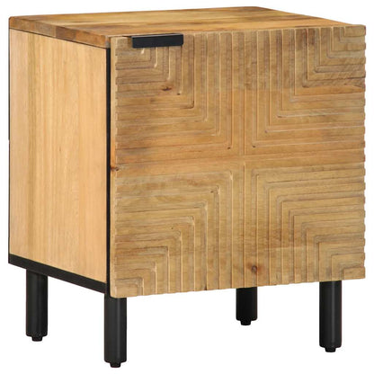 Sängbord 2 st brun 40x33x46 cm mango i massivt trä