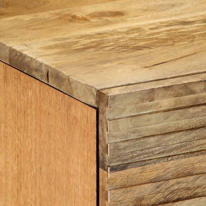 Sängbord 2 st brun 40x33x46 cm mango i massivt trä