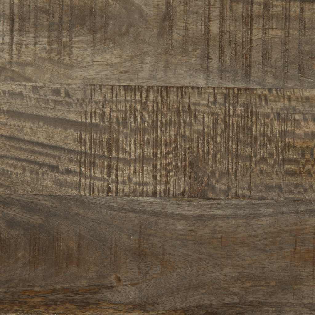 Soffbord Grå ljusgrått 80x54x40 cm massivt Trä mango