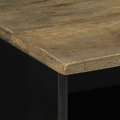 TV-Möbel Svart TV-Bänk 80x33x46 cm massivt mangoträ