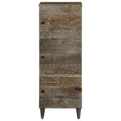 Skåp Trä 40x33x110 cm massivt mangoträ