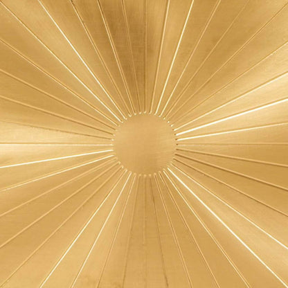 Soffbord Svart och Guld 100 x 54 x 40 cm massivt mangoträ