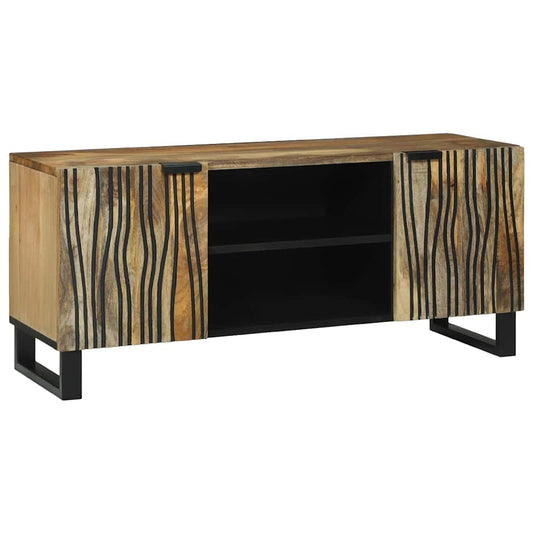 TV-skåp Brun 105 x 33 x 46 cm massivt mangoträ