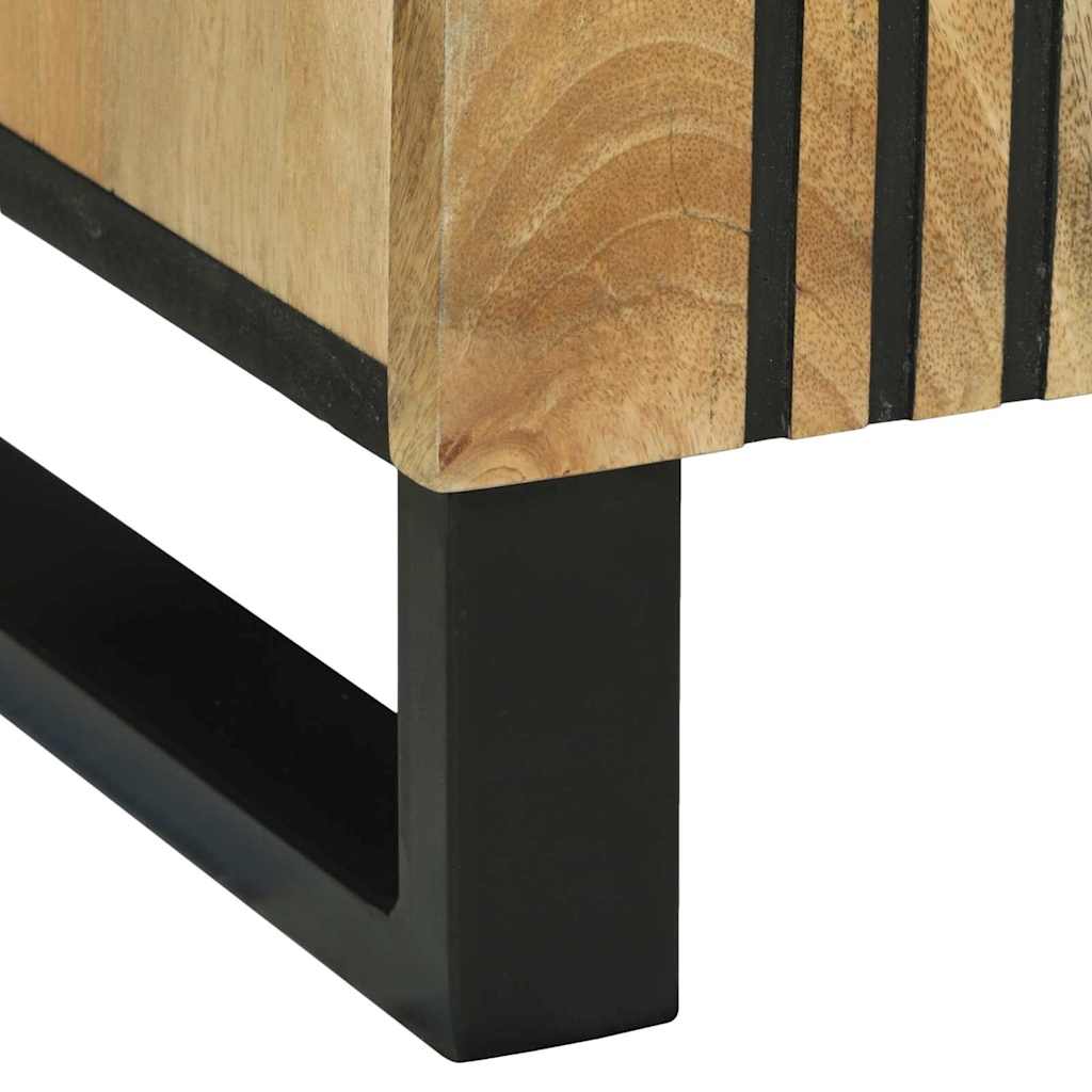Skåp Brun 90 x 33 x 75 cm massivt mangoträ