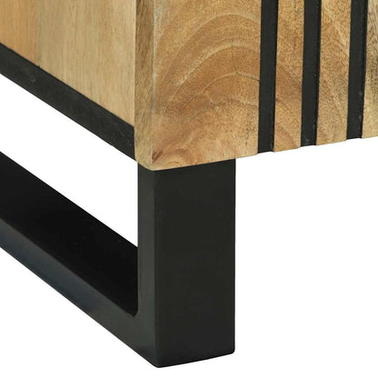 Skåp Brun 90 x 33 x 75 cm massivt mangoträ