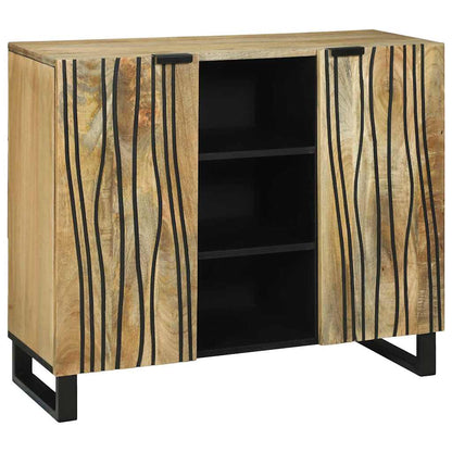 Skåp Brun 90 x 33 x 75 cm massivt mangoträ