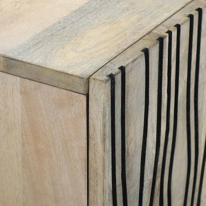 Medielagringsskåp och hyllor Vit och svart 105 x 33 x 46 cm