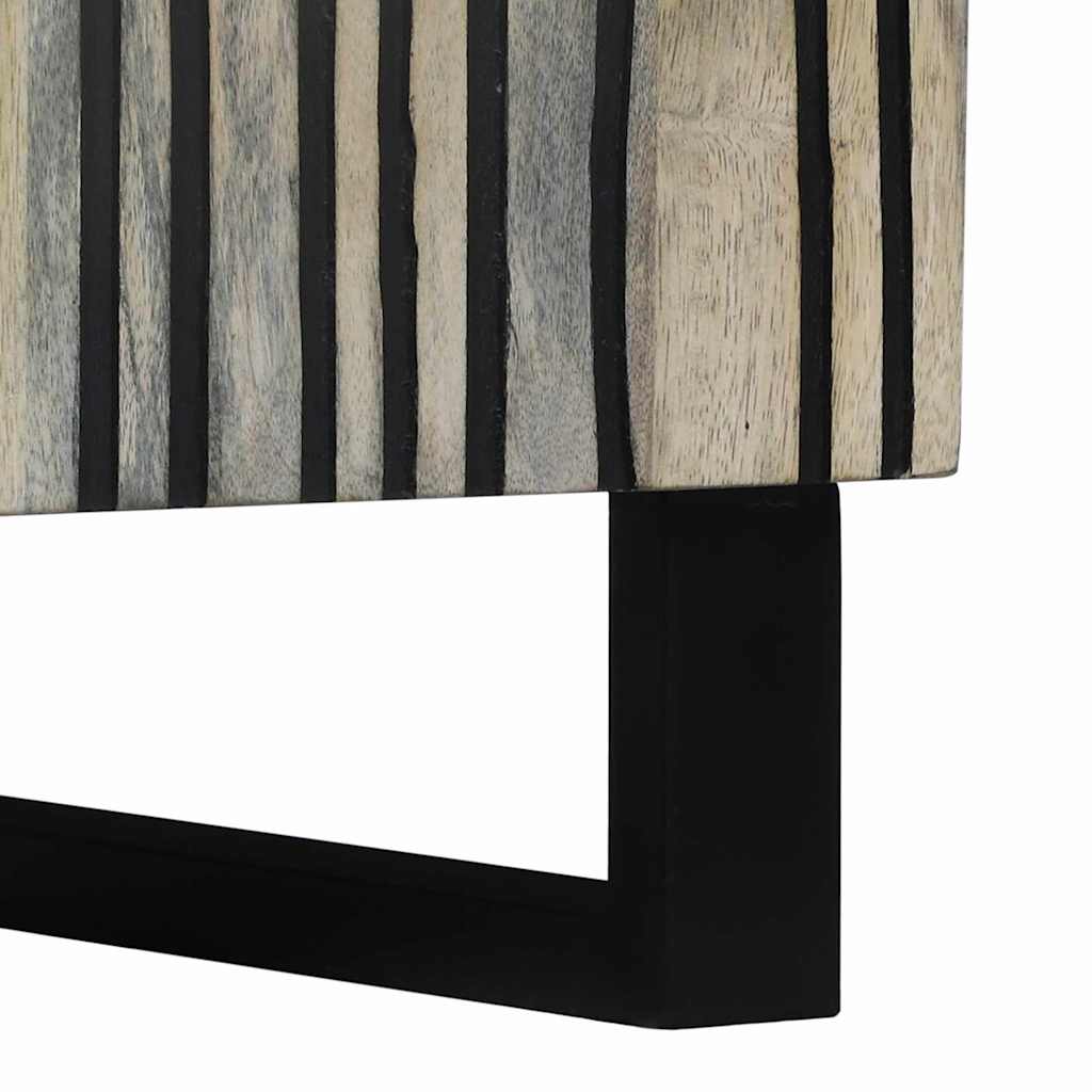 Medielagringsskåp och hyllor Vit och svart 105 x 33 x 46 cm