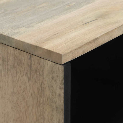 Skåp Vit och Svart 80 x 33 x 46 cm