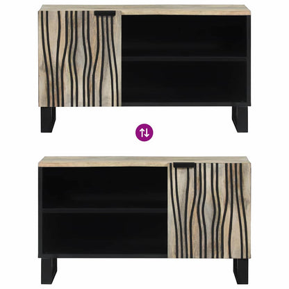 Skåp Vit och Svart 80 x 33 x 46 cm