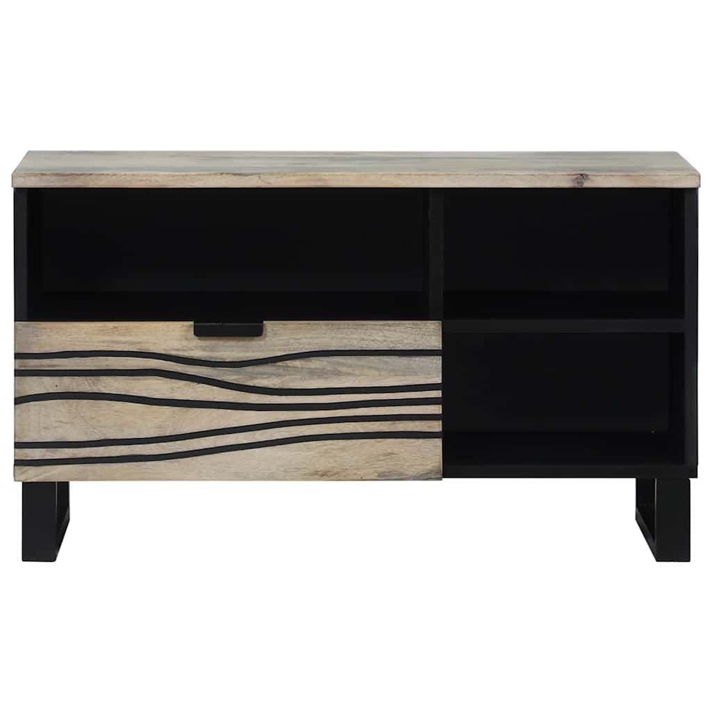 Skåp Vit och Svart 80 x 33 x 46 cm