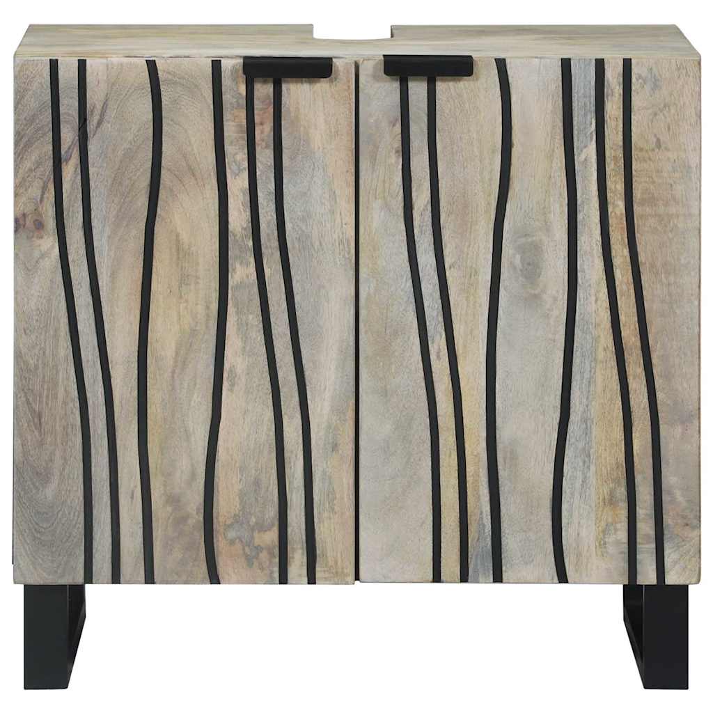 Diskbänksskåp med hylla med dörr Brun och svart 62 x 33 x 58 cm