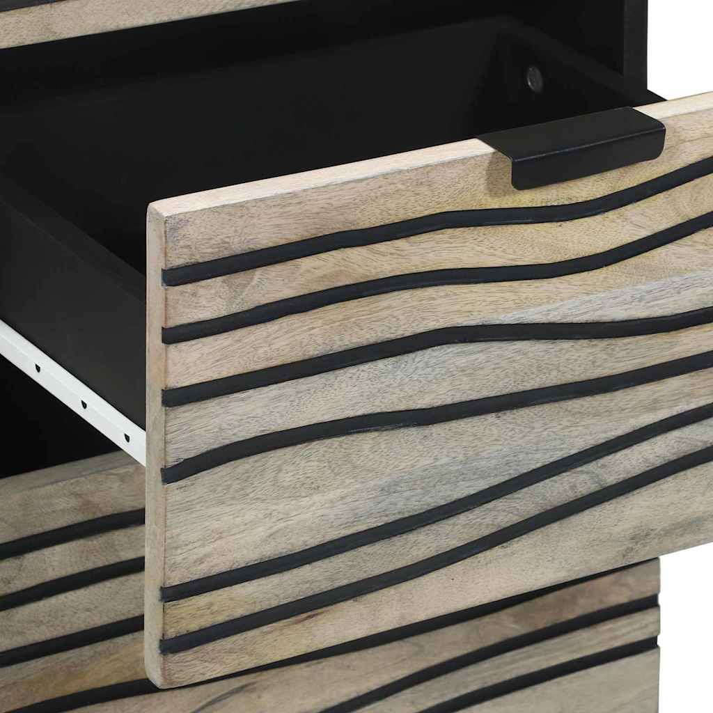 Medielagringsskåp och hyllor Vit och svart 40 x 33 x 75 cm