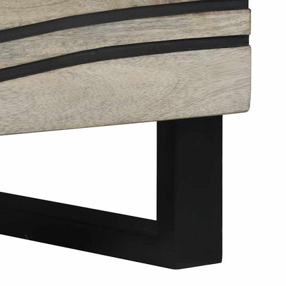 Medielagringsskåp och hyllor Vit och svart 40 x 33 x 75 cm