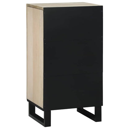 Skåp Vit 40 x 33 x 75 cm massivt mangoträ