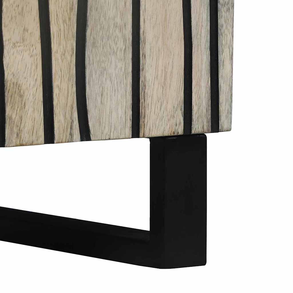 Medielagringsskåp och hyllor Vit och svart 60 x 33 x 75 cm