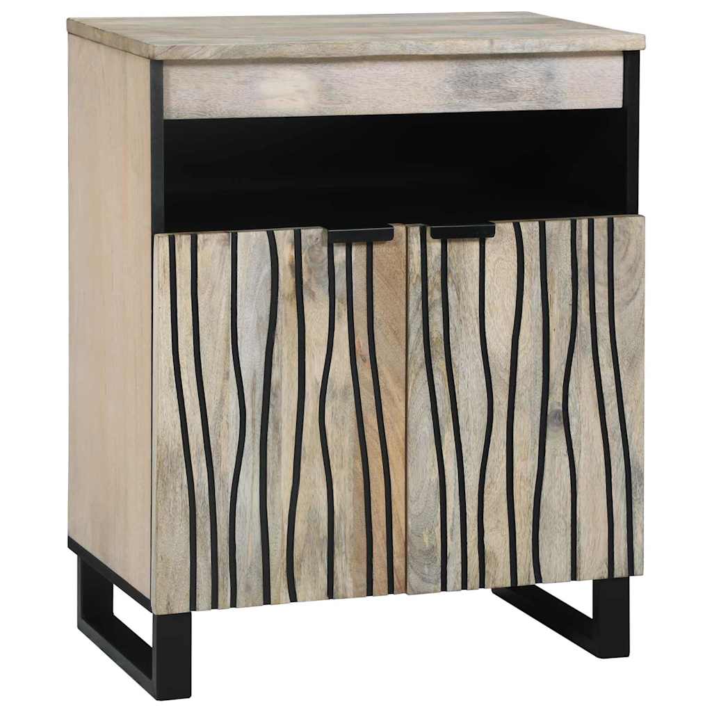 Medielagringsskåp och hyllor Vit och svart 60 x 33 x 75 cm