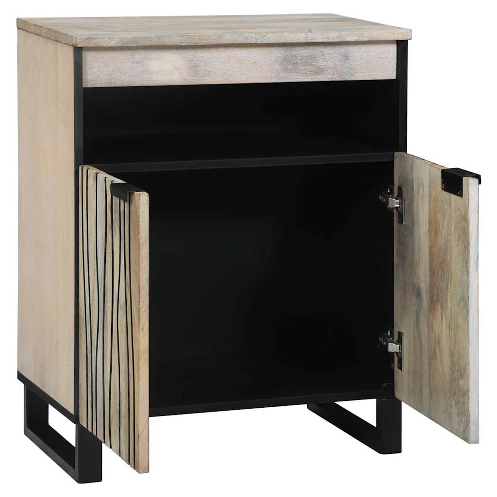 Medielagringsskåp och hyllor Vit och svart 60 x 33 x 75 cm