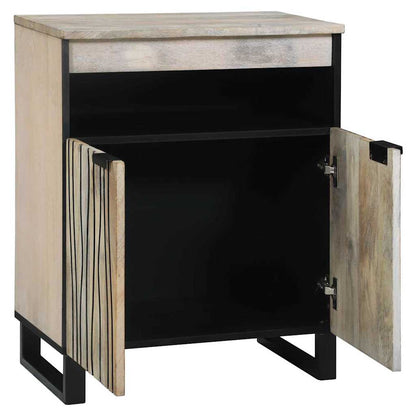 Medielagringsskåp och hyllor Vit och svart 60 x 33 x 75 cm