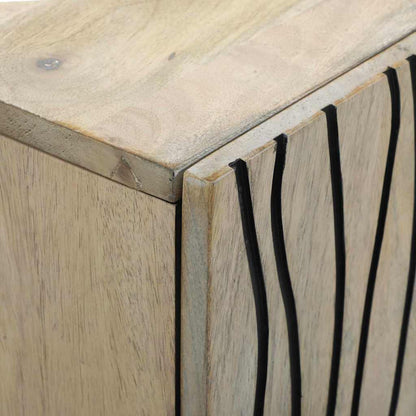 Medielagringsskåp och hyllor Vit och svart 60 x 33 x 75 cm