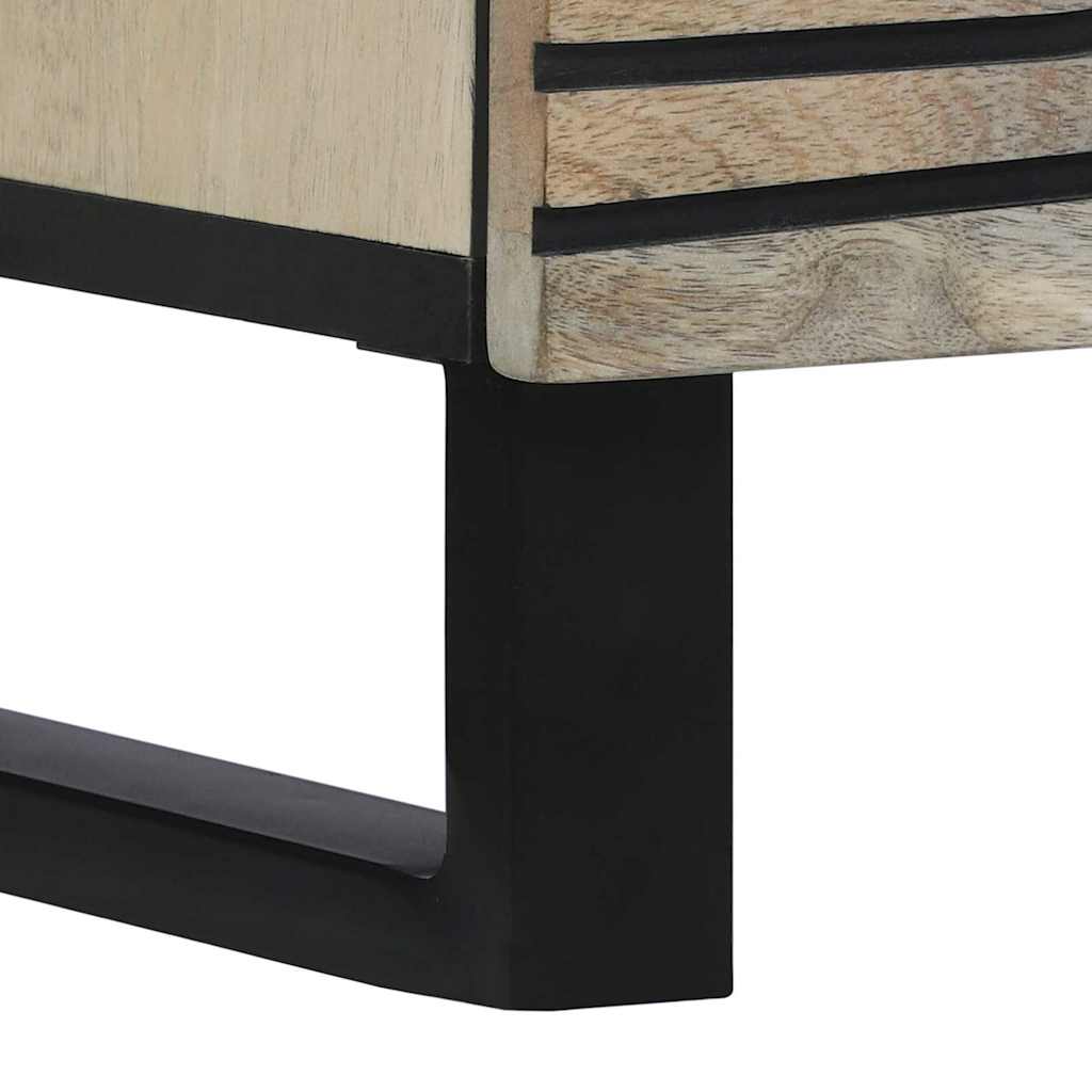 Medielagringsskåp och hyllor Vit och svart 60 x 33 x 100 cm