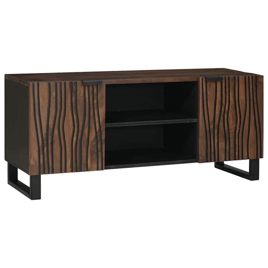 TV-skåp Brun 105 x 33 x 46 cm massivt mangoträ