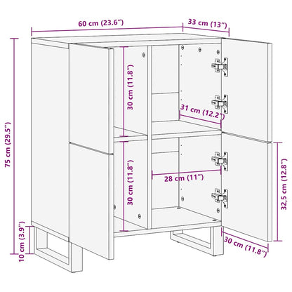 Medielagringsskåp och hyllor Brun 60 x 33.5 x 75 cm