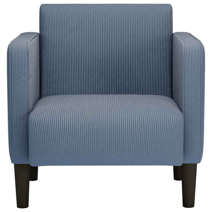 Fåtölj Blå med armstöd 54 cm manchestertyg