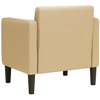 Fåtölj Grå med armstödgrön 54 cm manchestertyg