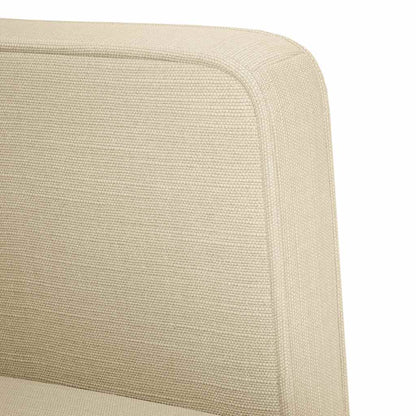 Fåtölj Gräddvit Soffstol med armstöd 53 cm tyg