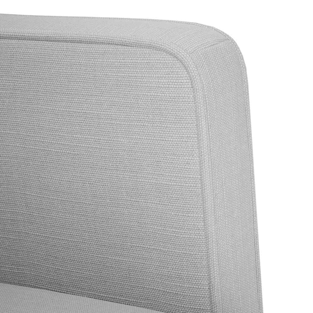 Fåtölj Grå med armstöd molngrå 53 cm tyg