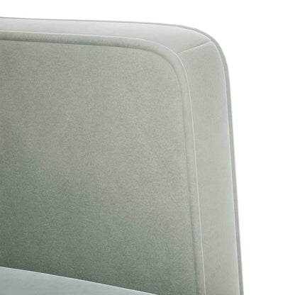 Fåtölj Ljusgrå med armstöd 53 cm sammet