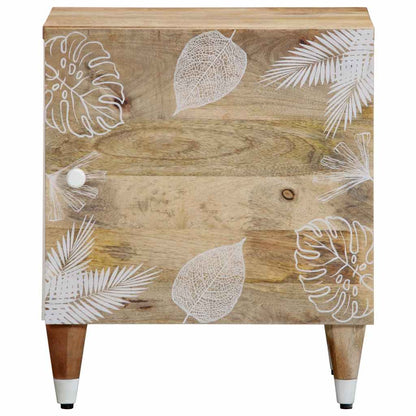 Sängbord 2 st 40x33,5x46 cm mango i massivt trä