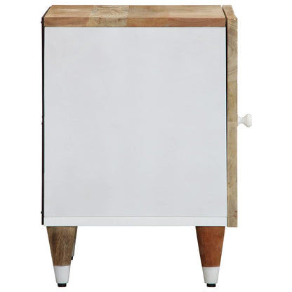 Sängbord 2 st 40x33,5x46 cm mango i massivt trä